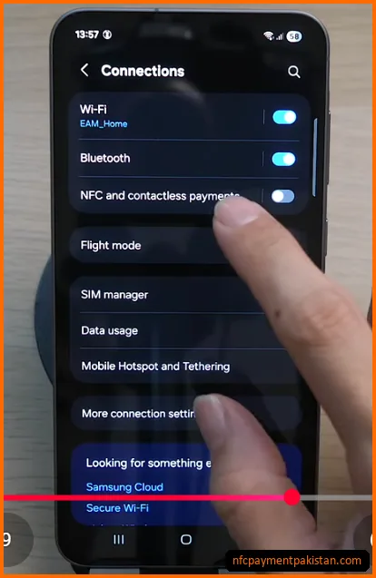 Zindigi Google Wallet Pakistan: Supported Cards & Setup Guide 1 Android connections settings showing NFC toggle switched ON