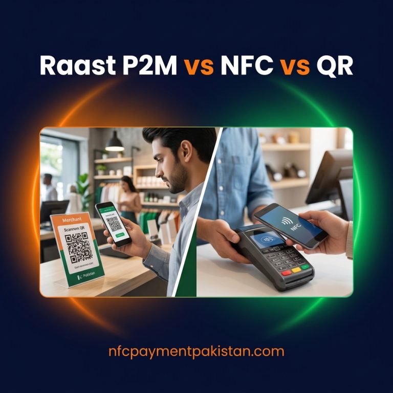 Raast P2M vs NFC Tap & Pay vs QR Payments comparison in Pakistan