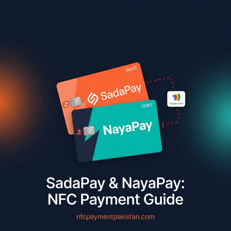 SadaPay & NayaPay Google Wallet NFC Support in Pakistan 3 SadaPay and NayaPay debit cards showing Google Wallet NFC compatibility status in Pakistan